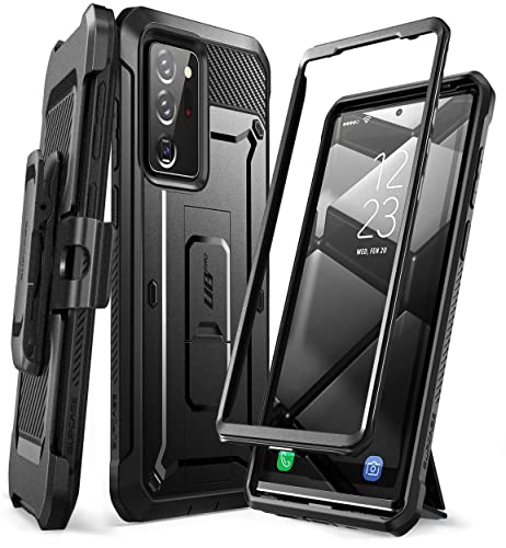 Unicorn Beetle Pro Series Case for Samsung Galaxy Note 20 Ultra (2020 Release), Full-Body Rugged Holster & Kickstand Without Built-in Screen Protector (Black)