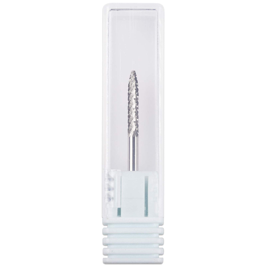 Pana 3/32 Under Nail Cleaner Safety Nail Carbide Bit - Silver Color (Grit: Fine - F) for Electric Dremel Drill Machine
