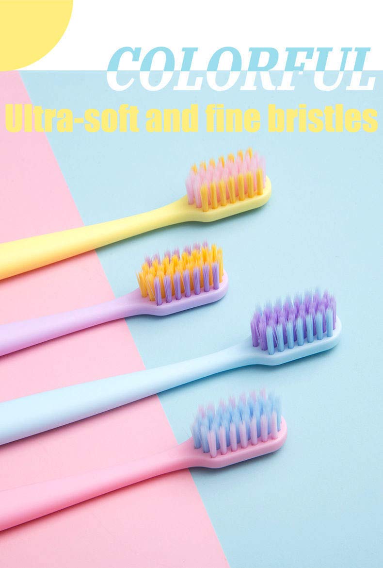 [8 Packs] Kids Toothbrush, Extra Soft Lovely Pastel Ton