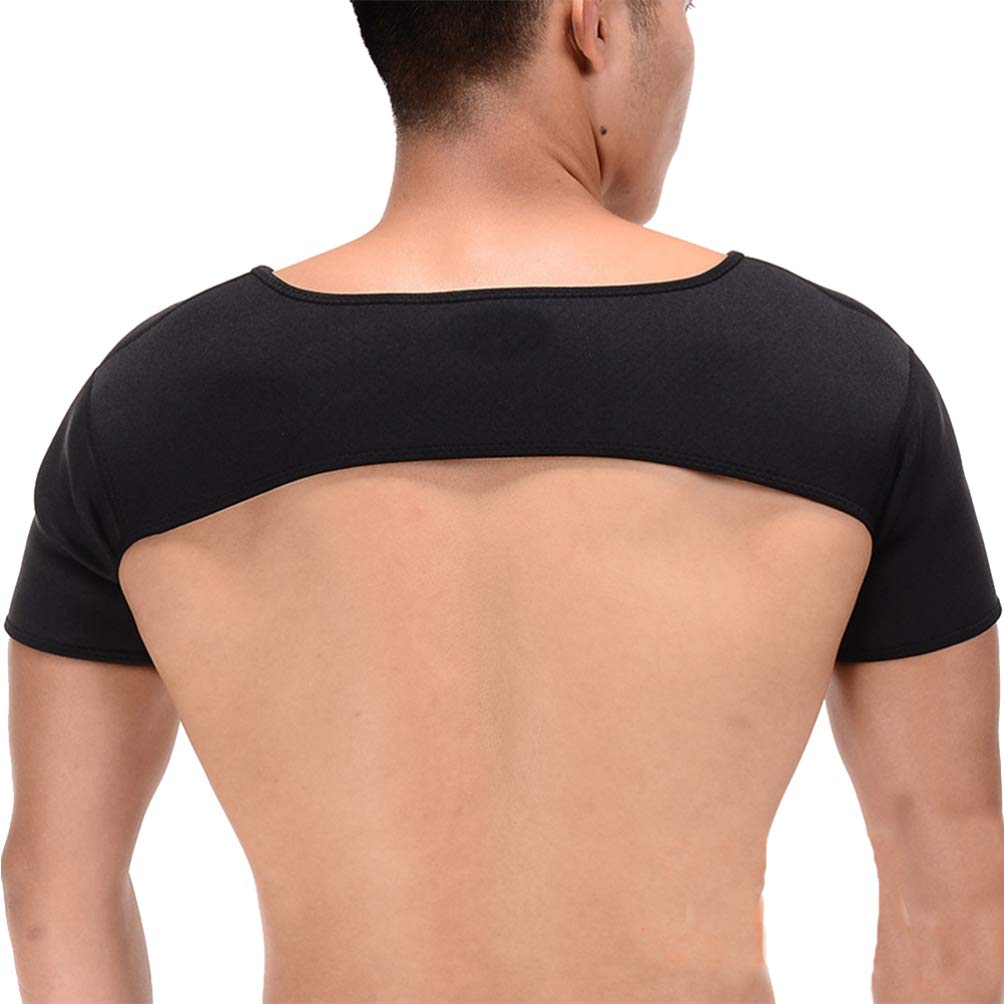 EXCEART Double Shoulder Support Shoulder Wrap Protector Shoulder Strap Brace for Outdoor Hiking Lifting Sports (Size M)