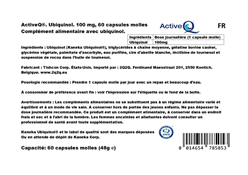100mg ® (60 Softgels) uses Kaneka QH Ubiquinol the “active” antioxidant form of Coenzyme Q10