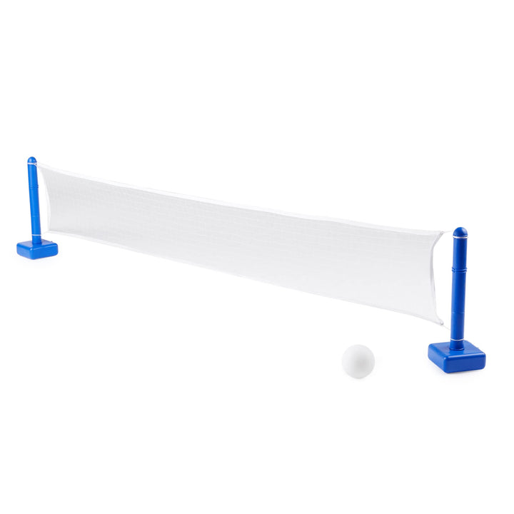 SWIMLINE ORIGINAL Pool Volleyball Net Games Set With Ball Adjustable Up To 20 Feet Wide | For Kids &amp; Adults | 2 Blue Water-Fill Bases | Easy Assembly Compatible W/ Outdoor &amp; Indoor Inground Pools
