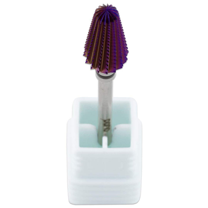 PANA USA 3/32ââ‚¬Â Purple Tornado Nail Carbide Drill Bit - Fast Remove for Acrylic or Hard Gels Remover Professional Manicure Pedicure Rotary Tool- Fine