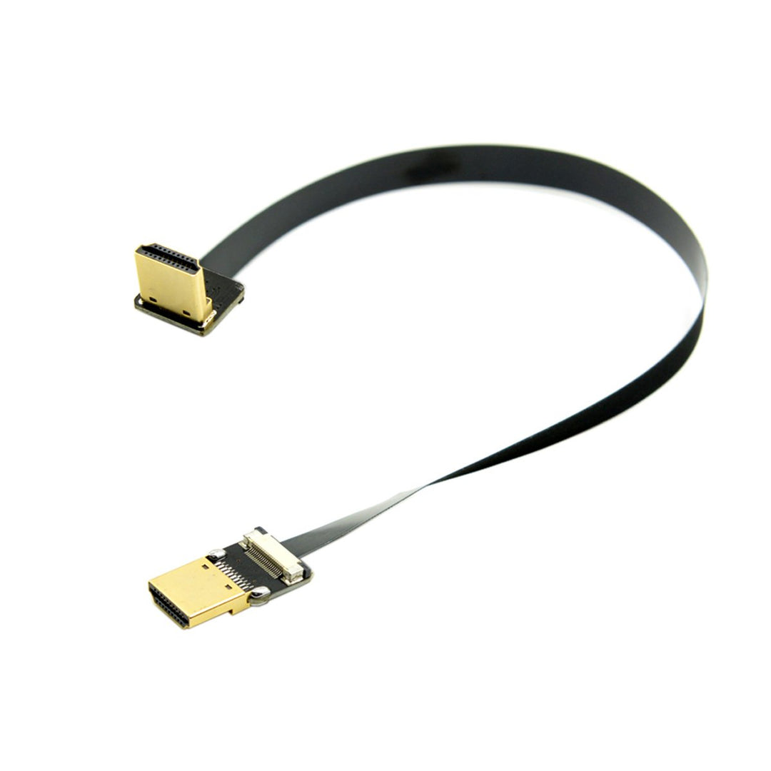 chenyang CY 20cm FPV HDMI Male to 90 Degree Down Angled