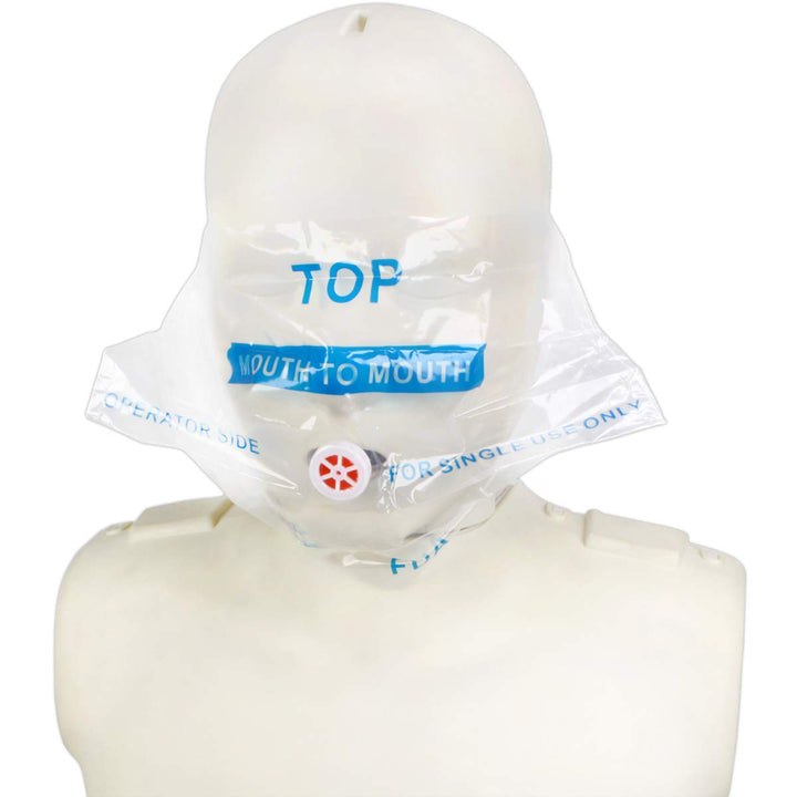American CPR, CPR Emergency Rescue Face Shield with One-way Valve, Mask for Key Chain or Pocket, Breathing Barrier, 25 Pack