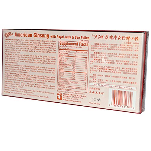 Prince of Peace American Ginseng With Royal Jelly and B