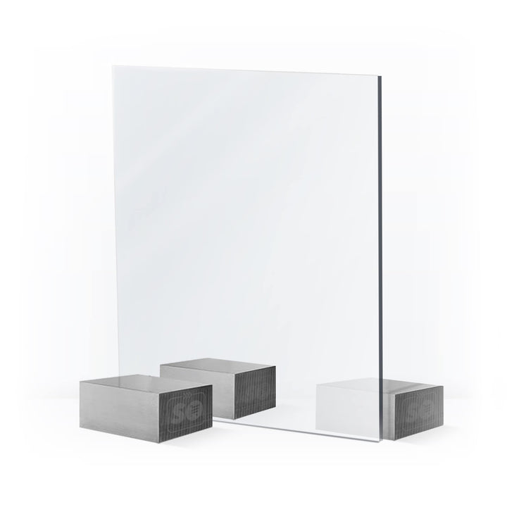 Two Way Mirror 2 Way Acrylic Mirror Sheet - 2 Way Mirror See Through Mirror - Plexiglass Sheet - Smart Mirror - Two Way Mirror - Unbreakable Made in USA 1/8 12x12 Inches