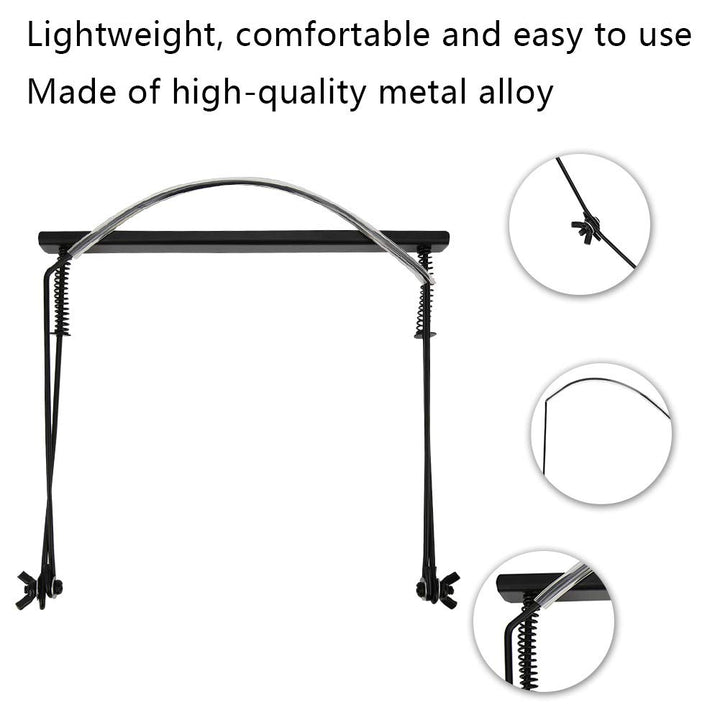 Harmonica Holder,Mouth Organ Holder Harmonica Holding Bracket Harmonica Neck Holder for 24 Holes Harmonica (Black)