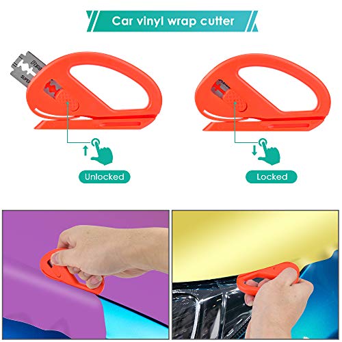 PACETAP Car Vinyl Wrap Tool kit 11 Pcs Window Tint Tool