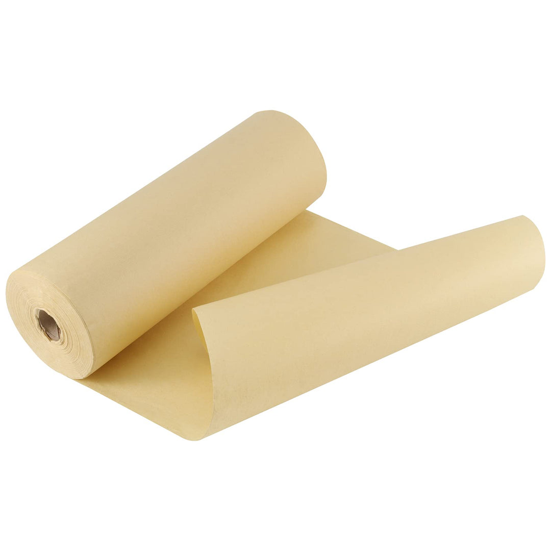 Chinese Japanese Calligraphy Paper Roll, Half Raw Ripe Sumi Paper Maobian Xuan Paper Without Grids, Bamboo Writing Paper Roll for Drawing Practice Size 328 feet x 13.7 inch