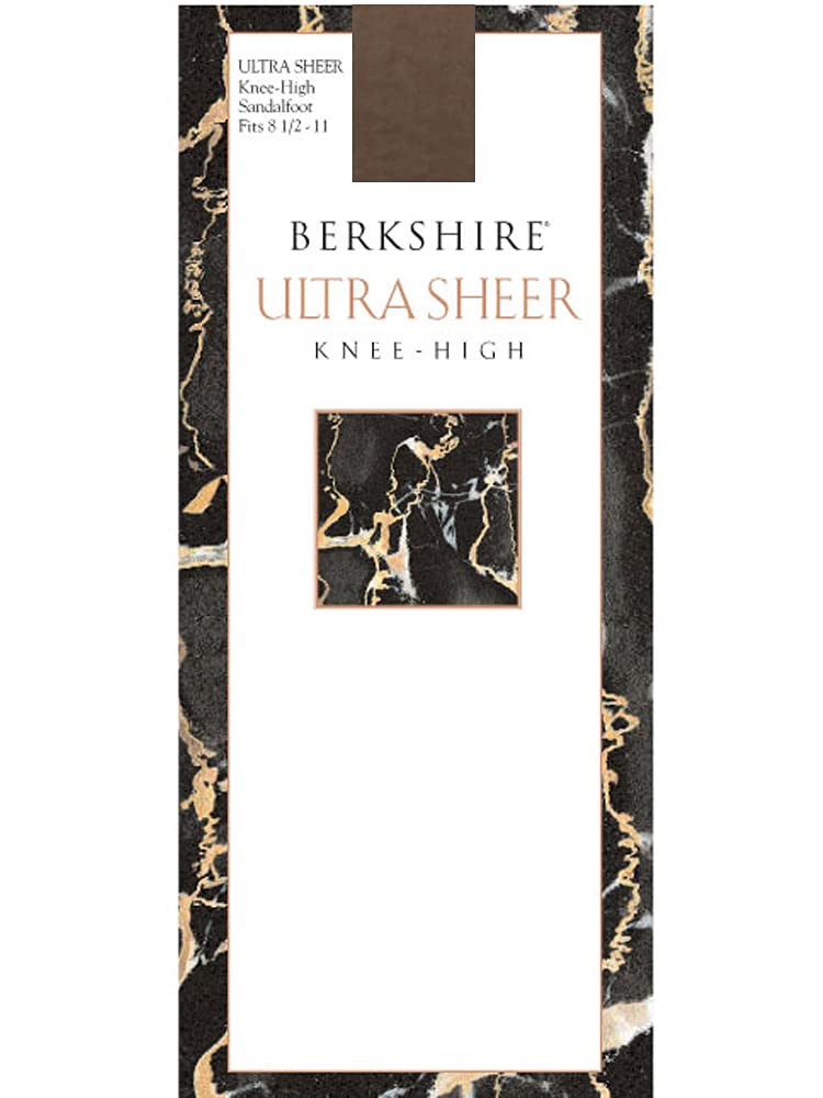 Women&#39;s Ultra Sheer Knee High Sandalfoot Pantyhose, City Beige, 8 1/2 - 11