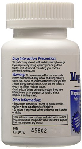 Magnesium Oxide 400mg 120 Tablets 3 Pack