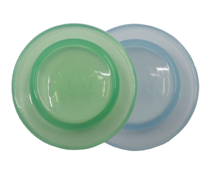 Kiki Bottle Silicone Sealing Disks | Plastic-Free, Medical Grade, Unbreakable, Airtight | Baby Formula Milk, Food Storage, Breastmilk Storage for Travel | 3-Piece (Blue, Orange, Green)
