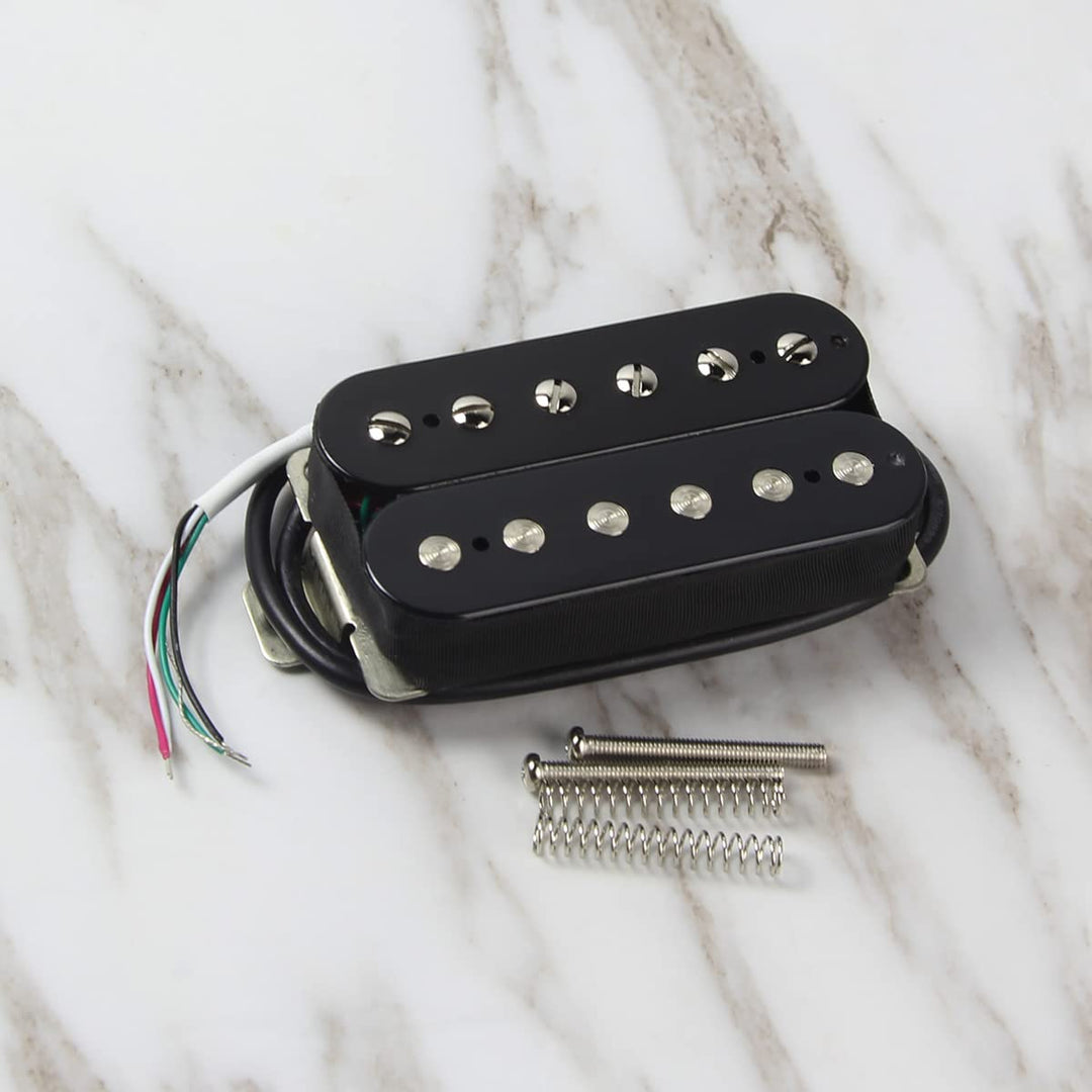 Alnico 2 Humbucker Pickup 7-8K Electric Guitar Pickup Neck Humbucker, Black