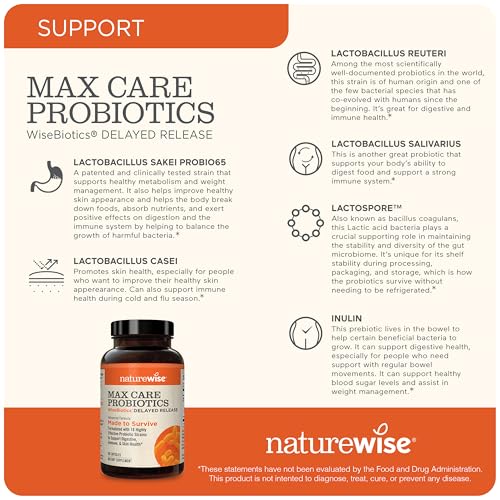 NatureWise Max Probiotics for Women &amp; Men - 30 