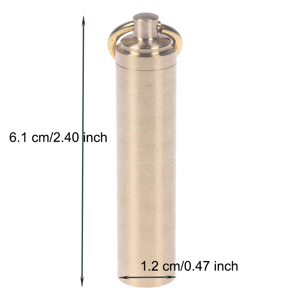 EORTA 2 Pieces Mini Pill Fob Portable Keyring Pill Boxe