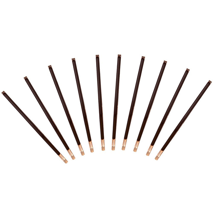 Yishenyishi Pack Of 10 Curved Jumbo Bobby Pins,Hair Clips (Brown)