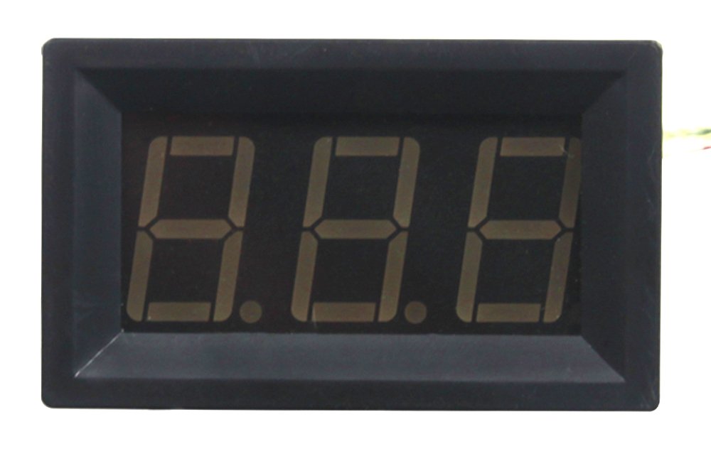 -30-800 Degree Centigrade Digital Temperature Meter Blue LED Display K-Type Thermocouple Temp Sensor 2-Wires Reverse Polarity Protection with Black Case