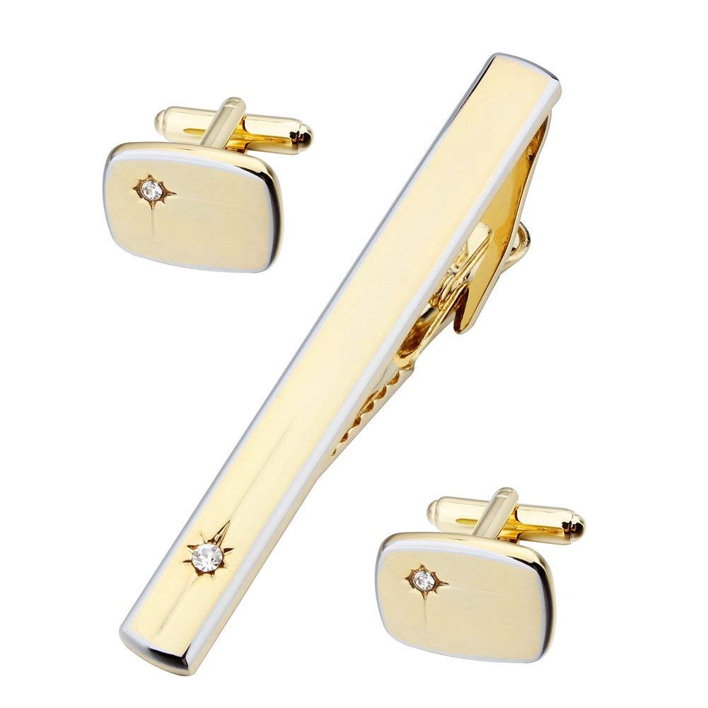 HAWSON Gold Tie Clip for Men, 2 inch /2.5inc Tie Clip w