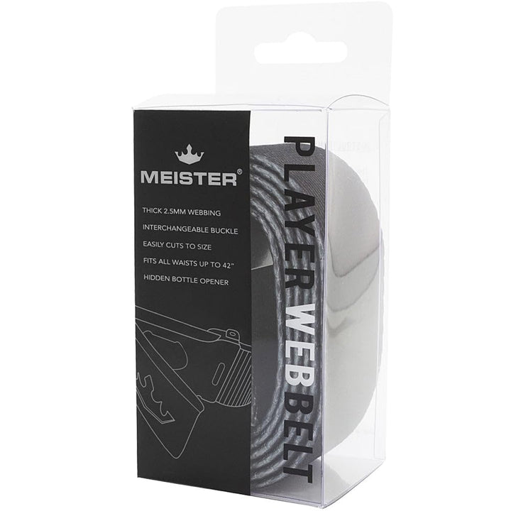 Meister Player Golf Web Belt - Adjustable &amp; Rev