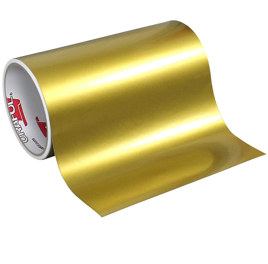 Oracal 651 Glossy Permanent Vinyl 12 Inch x 6 Feet - Metallic Gold