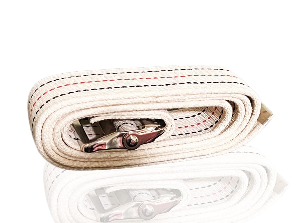 EMI 60 Gait Transfer Belt WHITE with METAL Buckle 100% 