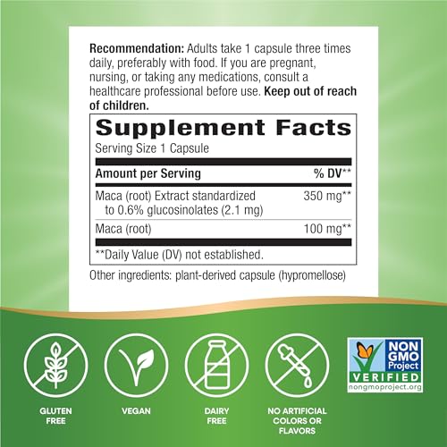 Nature&#39;s Way Maca Premium Extract, Supports a H