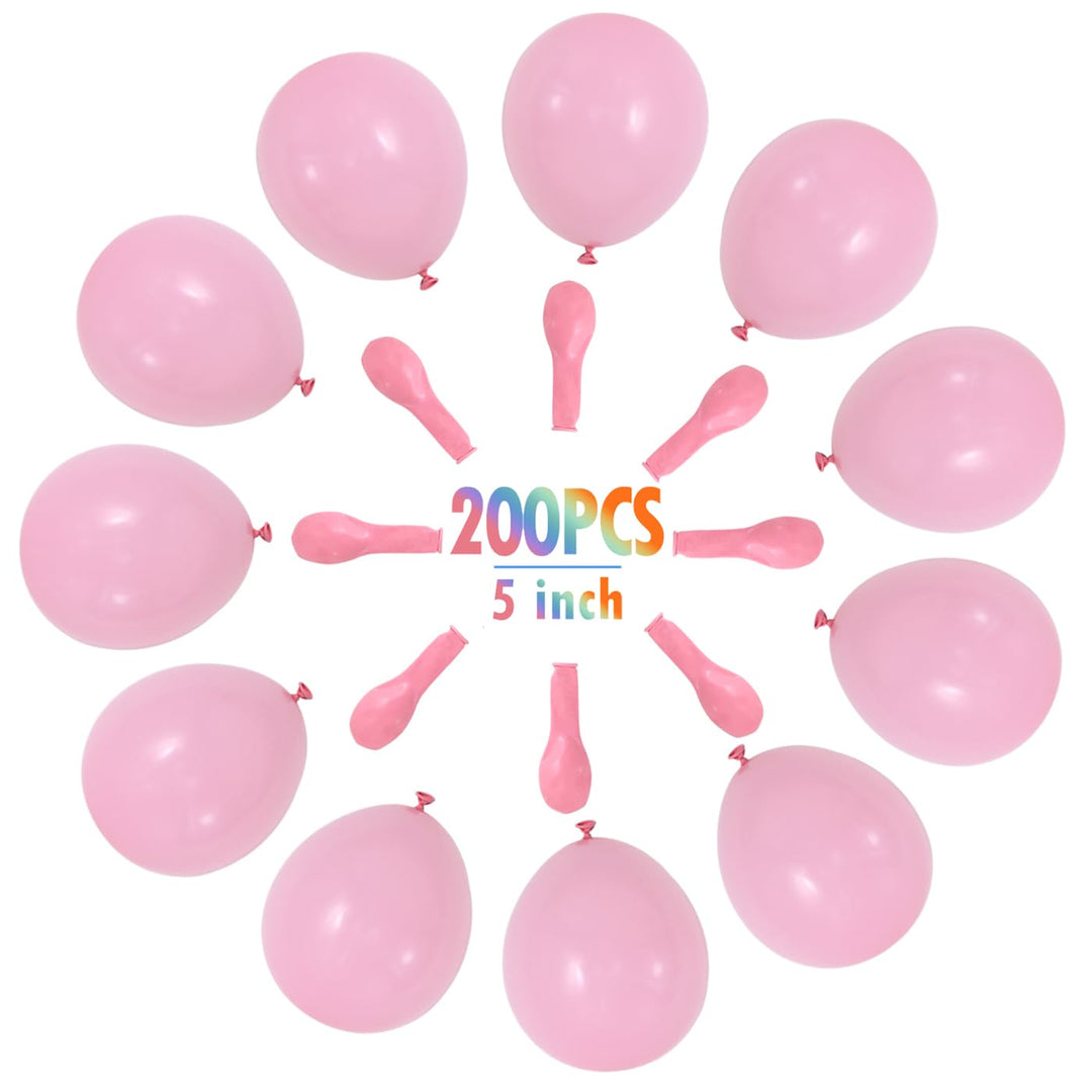 5 Inch Mini Pink Party Pearl Balloons,200 pcs Light Pink Macaron Latex Balloons for Birthday Wedding Engagement Anniversary Christmas Festival Picnic or any Friends &amp; Family Party Decorations Supplier