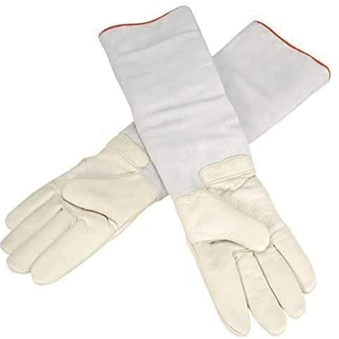 Ultra Long Cryogenic Gloves Outdoor Snow Shoveling Low Temperature Waterproof Protective Gloves Liquid Nitrogen Frozen Gloves Cold Storage White24.41inch (Large)