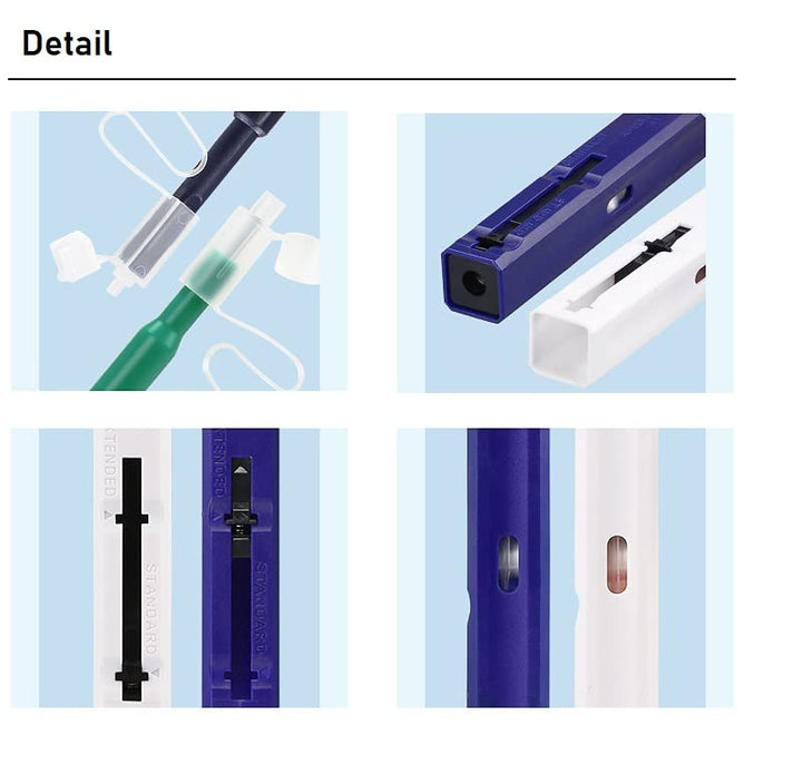 Enajucy 2pcs Fiber Optic Cleaner - for 1.25mmLC/MU 2.5m
