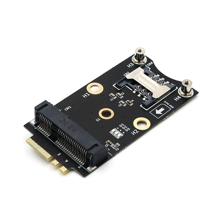 Mini PCI-E to M.2(NGFF) Key A/E Adapter with SIM Card Slot