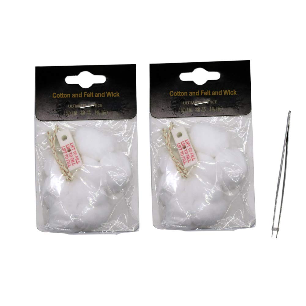 Lighter Cotton Wadding and Felt and Wick for Your Oil Lighter (2pcs Cotton)