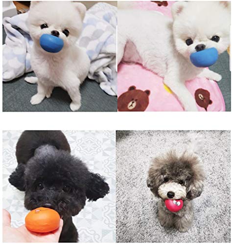 Smile Face Dog Squeaky Toys Soft Latex Squeak Balls for Puppy Small Pet Dogs 6 Pcs/Set