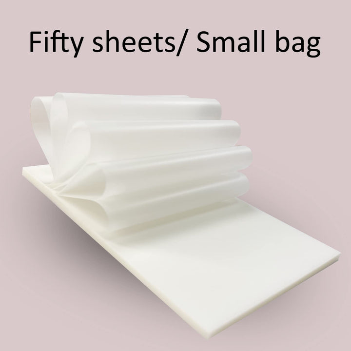 Transparent Sticky Notes Large, 2.8 x 3.8 inch Translucent Self-Sticky Notes Wide, 200 Sheets Waterproof Clear White Reading stickies, 50 Sheets Per Pad, 4 Pads in Total(70029-B04)