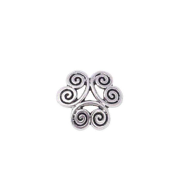Bingcute 200Pcs Assorted Metal Tibetan Silver Bead Caps
