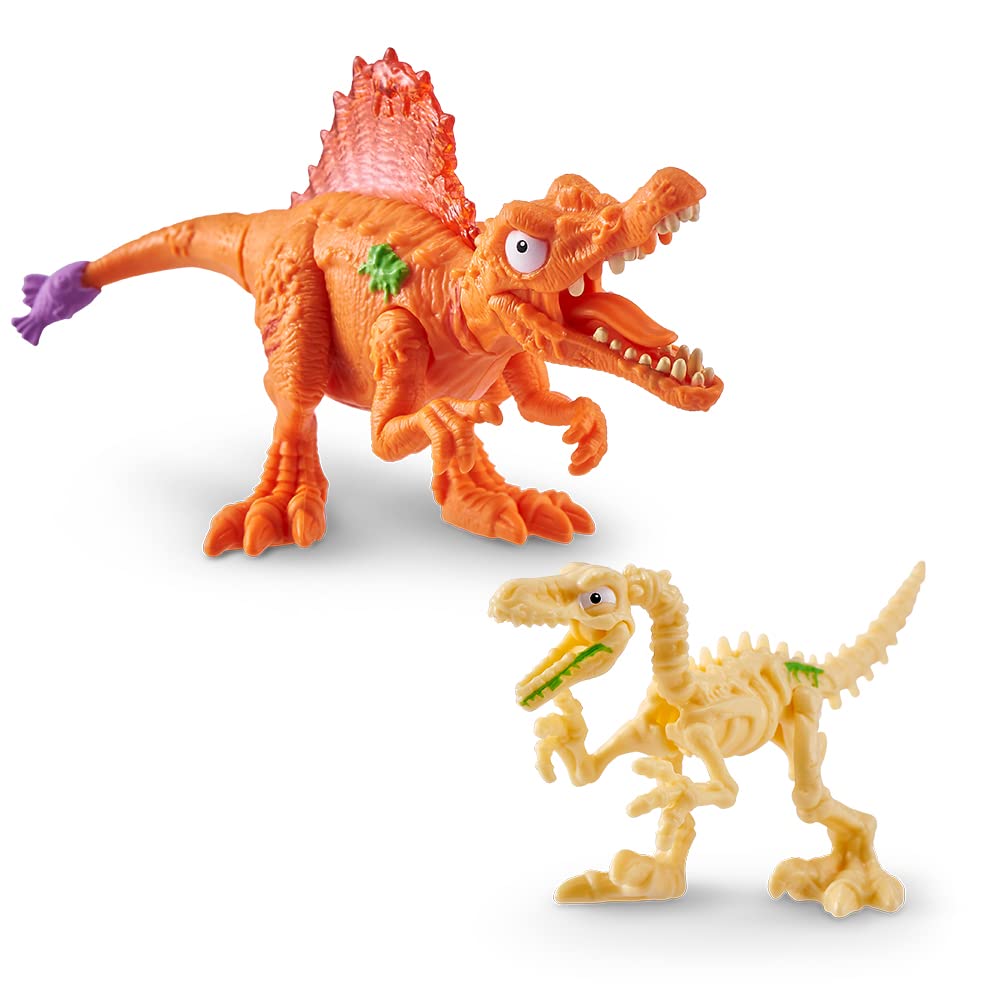 Smashers Combo Pack Mini Light-Up Dino Spinosaurus by ZURU with Lava Slime Surprise Series 4 - Amazon Exclusive Dinosaur Toy for Boys and Kids