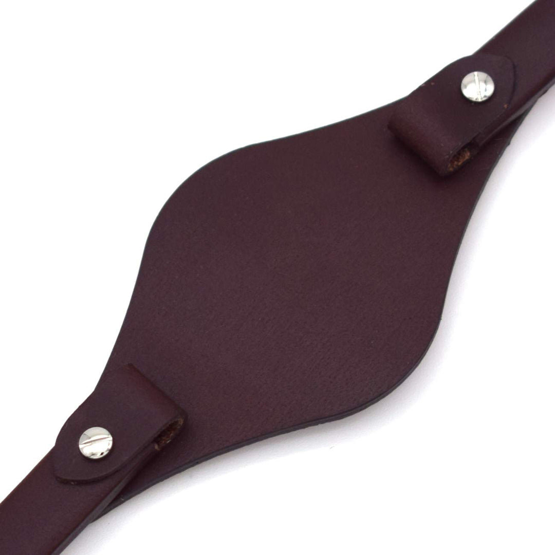 8mm Spring Bar Genuine Leather Watch Strap Replacement for Fossil ES3148 ES4119 ES4176 ES3262 ES3077 (dark brown)