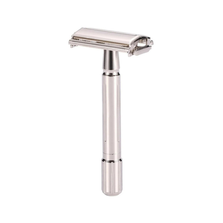 Shaving Factory Twist to Open Double Edge Safety Razor and 10 Blades