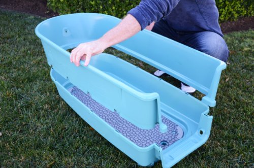 Elevated Pet Bathing, Teal, Large (Pack of 1)
