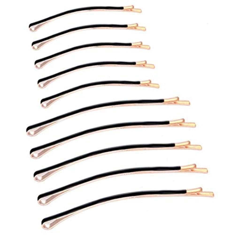 Aguder Jumbo Bobby Pins Metal Hair Pins Aguder Hair Clips for Hair Decoration, 10pcs (5 long and 5 short), Black