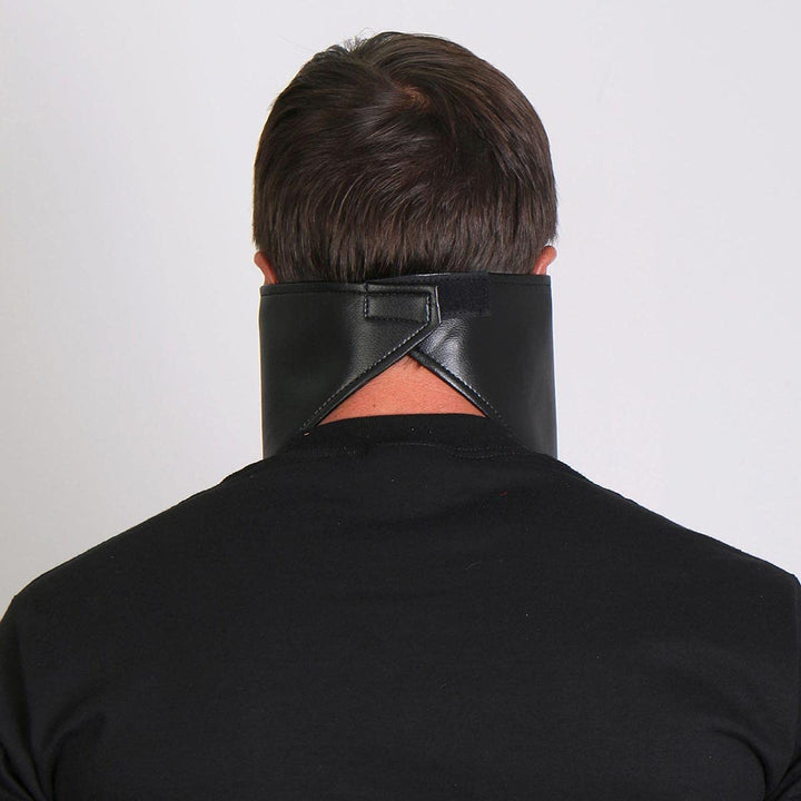 Hot Leathers Leather Neck Warmer with Fleece Lining (Bl