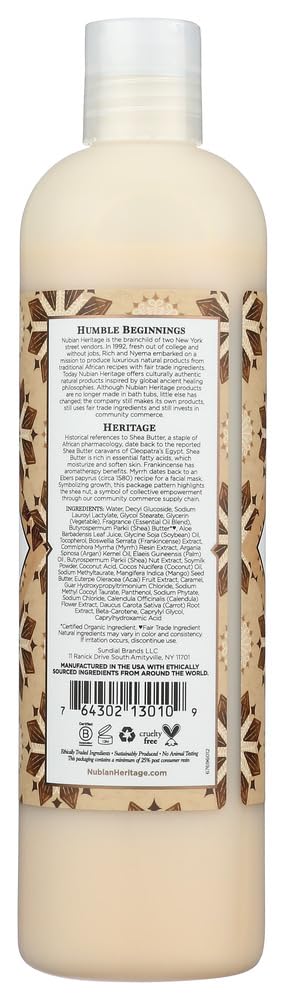Nubian Heritage Body Wash Raw Shea Butter
