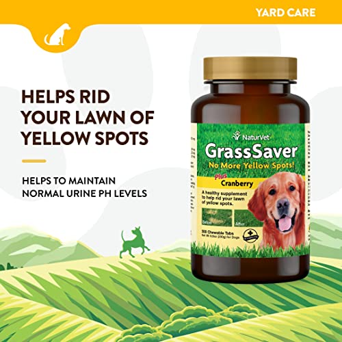 – GrassSaver Supplement for Dogs – Healthy Supplement to Help Rid Your Lawn of Yellow Spots – Synergistic Combination of B-Complex Vitamins &amp; Amino Acids – 500 Tablets