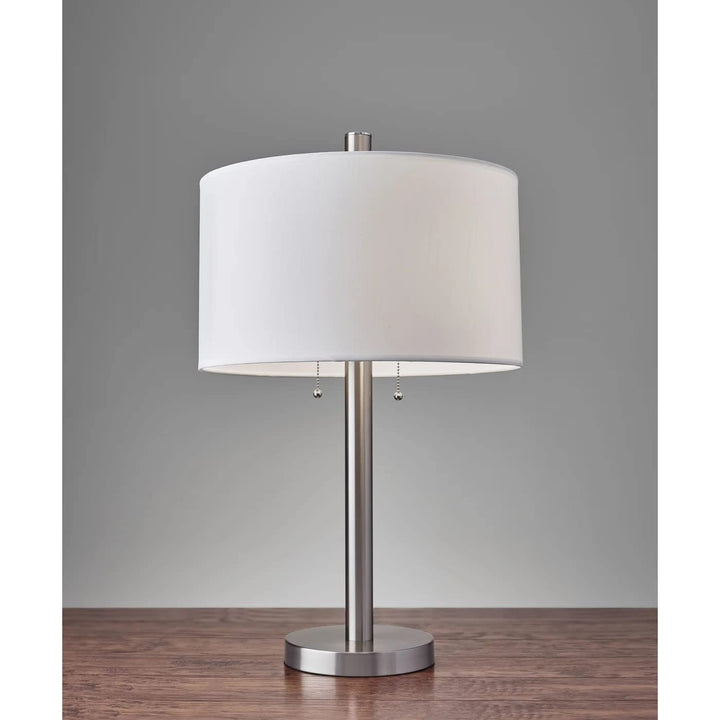 4066 Boulevard Table Lamp - Satin Steel-22