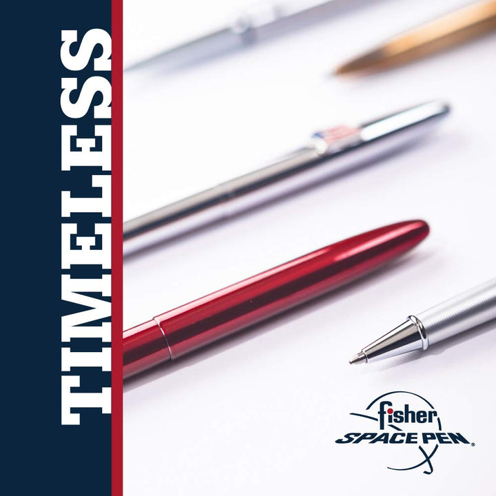 Fisher Space Pen, Bullet Space Pen, Brushed Chrome, Gift Boxed