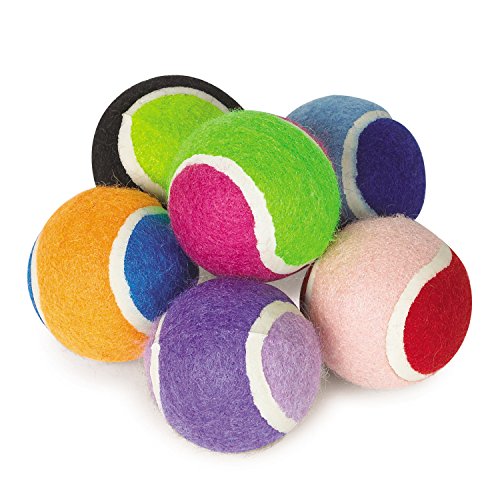 Mini Tennis Balls for Dogs, 6-Packs,Small Breeds