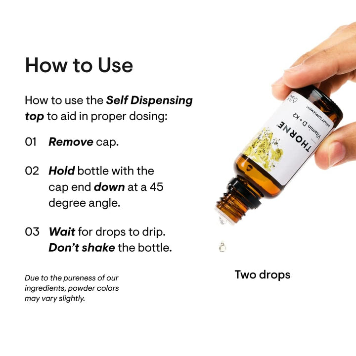 Vitamin D + K2 Liquid with a metered Dispenser - Vitamins D3 and K2 to Support Healthy Bones and Muscles* - 1 Fl Oz (30 ml) - 600 Servings