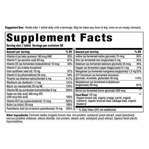 INNATE Response Formulas One Daily without Iron - Iron-Free Daily Multivitamin - With B Vitamins - Vegetarian, Non-GMO, and Kosher - Made Without 9 Food Allergens - 60 Count (60 Servings)