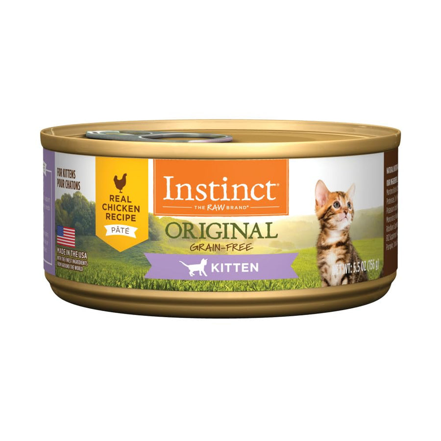 Original Pate Kitten Wet Cat Food, Grain Free - Real Chicken, 5.5 oz. Cans (Pack of 12)