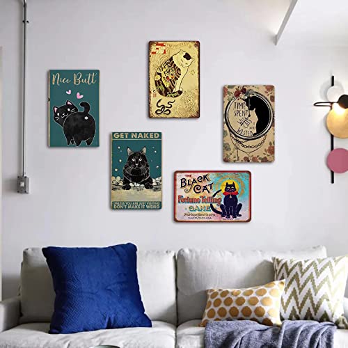 Diver and Mermaid Metal Tin Sign,Everything Will Kill You So Choose Something Fun,Retro Wall Decor for Home Bar Restaurant Cafe Pub Outdoor 8x12 Inch